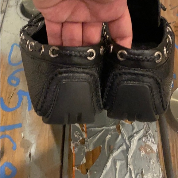 CALVIN KLEIN mens black leather loafers - Picture 4 of 6
